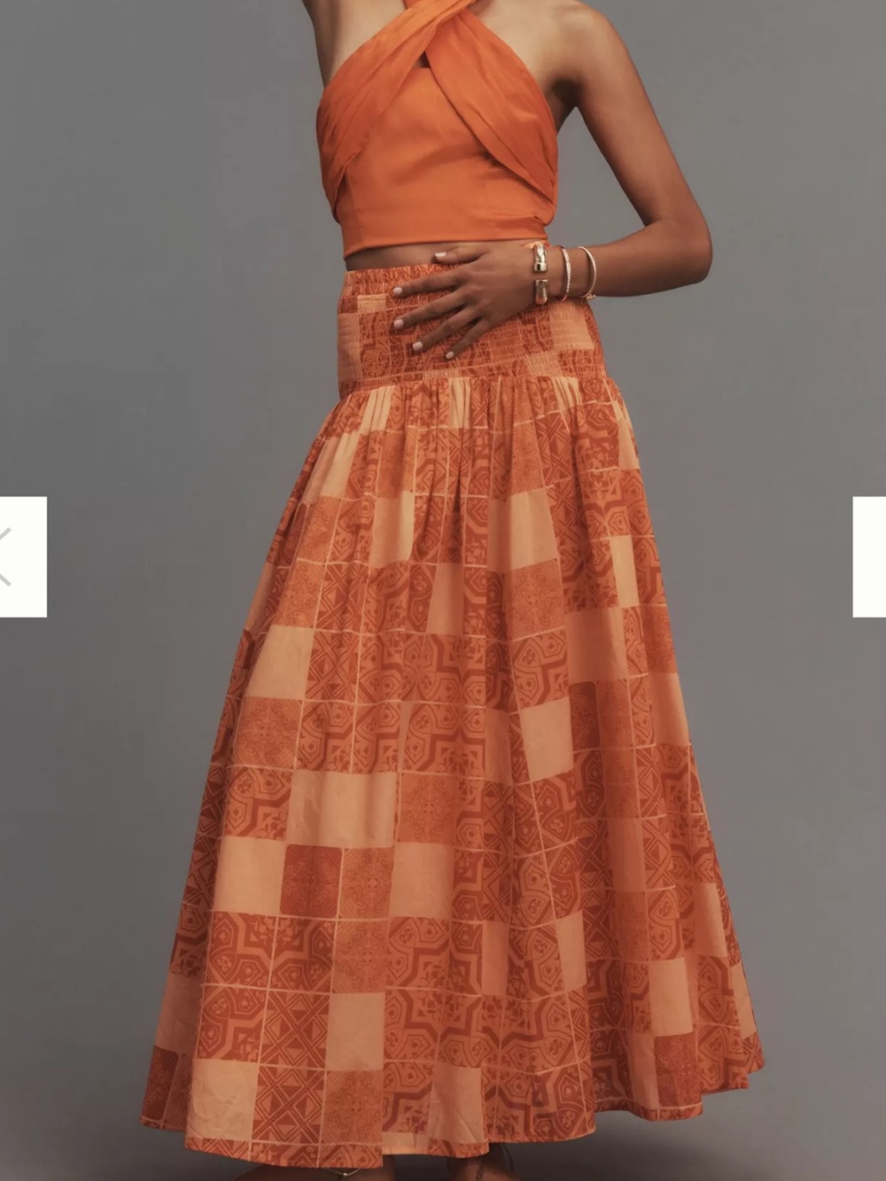 Hutch Smocked Full Maxi Skirt